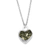 Pyrite Heart Necklace - sterling silver | Stone Love Collection necklace Amanda K Lockrow