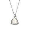 Third Eye Small Clear Quartz Triangle Necklace - sterling silver | Talisman Collection necklace Amanda K Lockrow