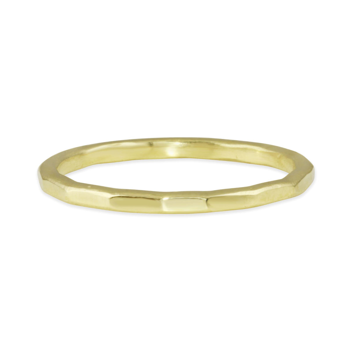 Faceted Gold Band - 14k gold | Sticks & Stones Collection ring Amanda K Lockrow