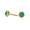 Chrysoprase Gemdrop 4mm Stud Earrings - 18K gold vermeil | Petite Collection earrings Amanda K Lockrow