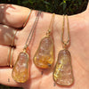 Kuan Yin Rutilated Quartz Crystal Necklace - gold filled | Talisman Collection necklace Amanda K Lockrow