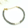 Strung Together Three Pearl Beaded Bracelet - 14k gold filled | Little Rock Collection bracelet Amanda K Lockrow