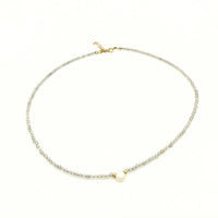Strung Together Little Labradorite and Pearl Beaded Necklace - 14k gold filled | Little Rock Collection necklace Amanda K Lockrow