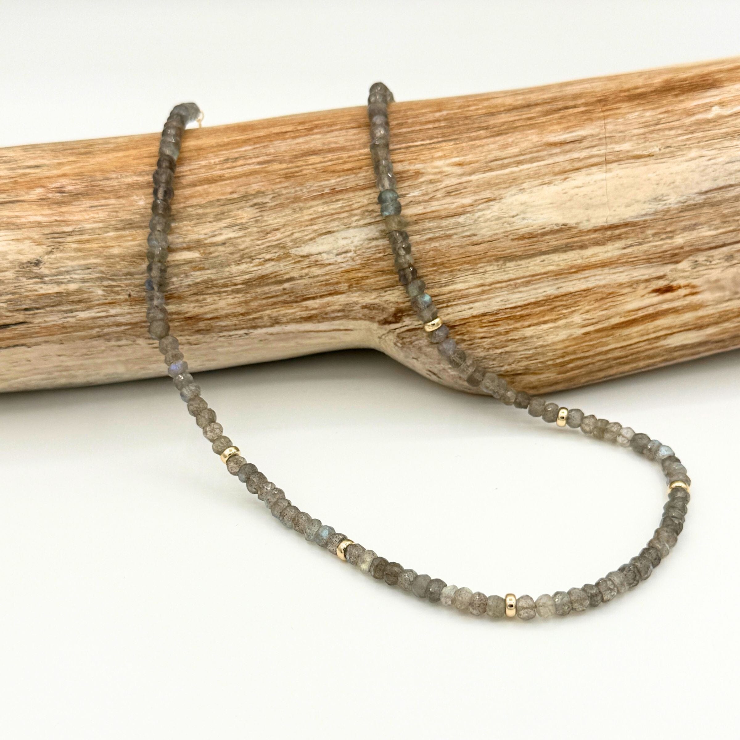 Strung Together Labradorite Necklace - 14k gold filled | Little Rock Collection necklace Amanda K Lockrow