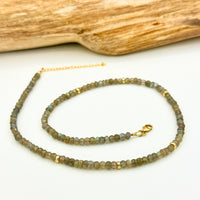 Strung Together Labradorite Necklace - 14k gold filled | Little Rock Collection necklace Amanda K Lockrow