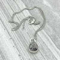 Lepidocrocite in Quartz Necklace - sterling silver | Aislinn Collection necklace Amanda K Lockrow