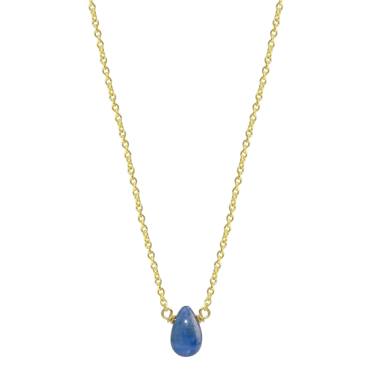 Sapphire Necklace - sterling silver or gold filled | Little Rock Collection necklace Amanda K Lockrow