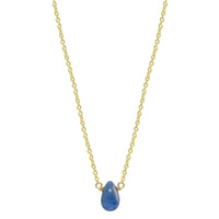 Sapphire Necklace - sterling silver or gold filled | Little Rock Collection necklace Amanda K Lockrow
