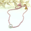 Strung Together Pink Pearl Beaded Necklace - 14k gold filled | Little Rock Collection necklace Amanda K Lockrow