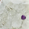 Pink Sapphire Rosecut Heart Necklace - sterling silver | Stone Love Collection necklace Amanda K Lockrow