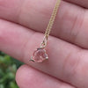 Open Hearted Sunstone Heart Charm -14k yellow gold | Fine Collection