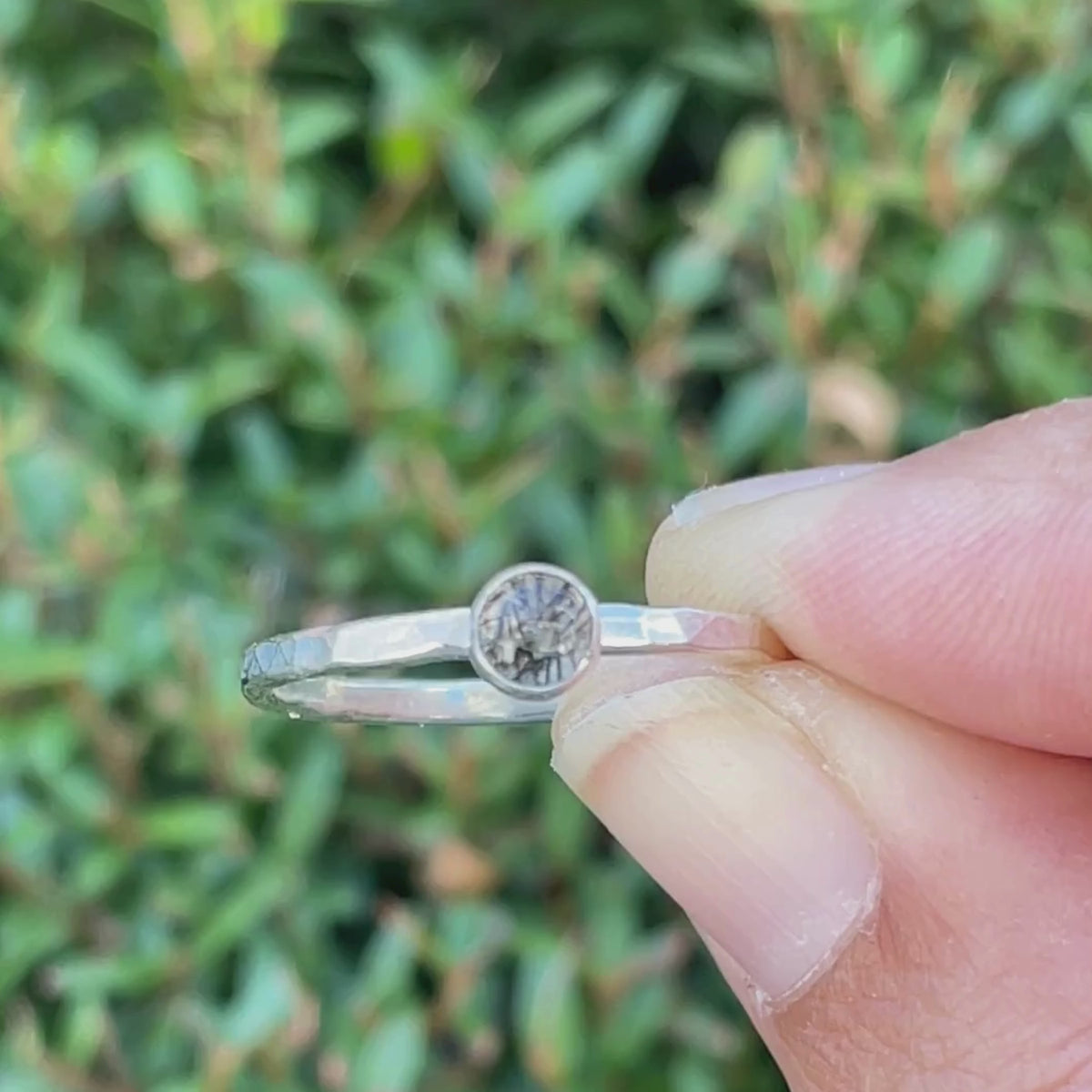 tourmalinated quartz stacking ring video