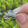 Raw Aquamarine sterling silver ring - size 8