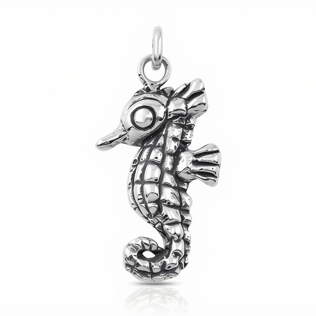 Little Seahorse Charm - sterling silver | Darya Collection charm Amanda K Lockrow