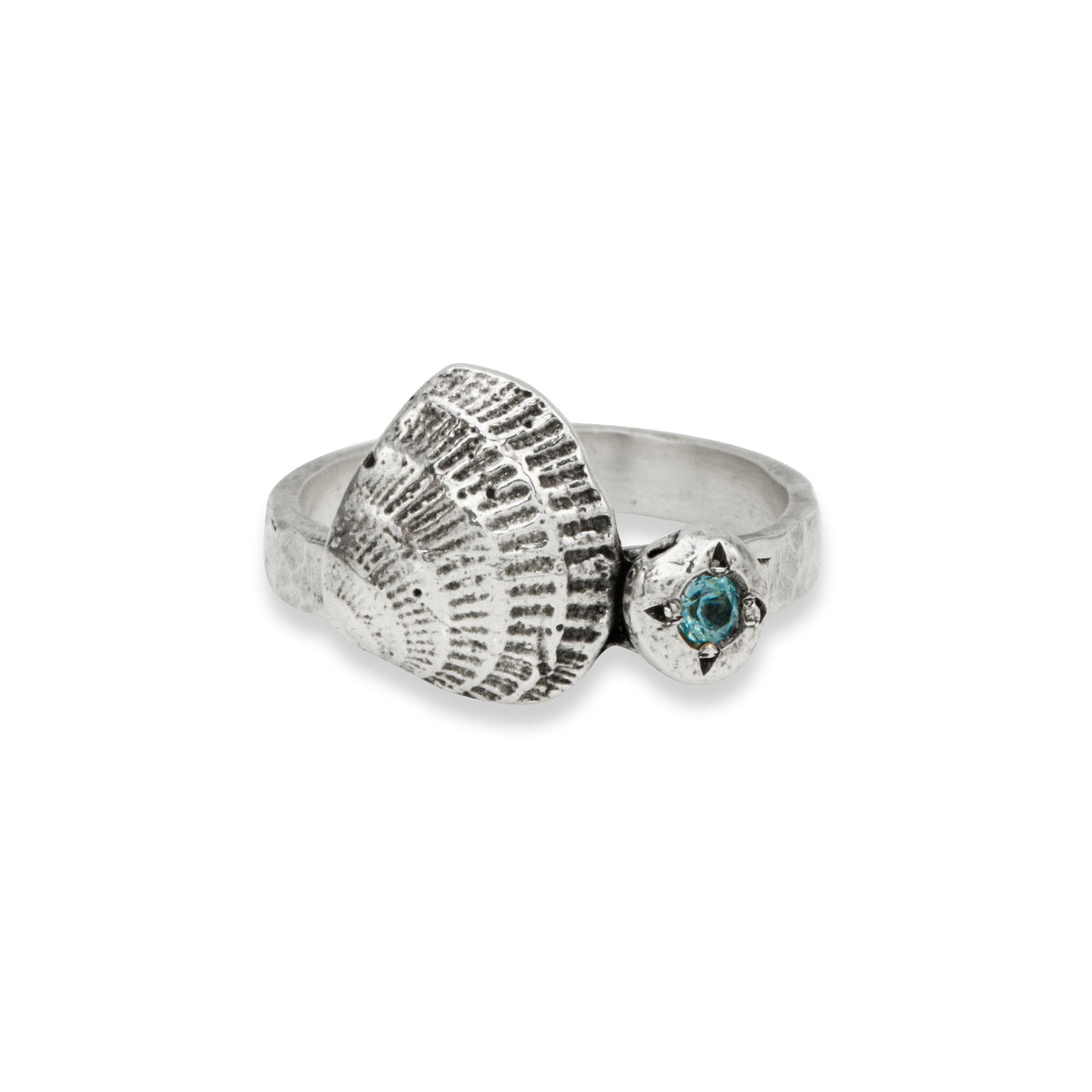 Seashore Aquamarine Ring - sterling silver | Darya Collection ring Amanda K Lockrow