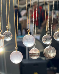 Star Rose Quartz Sphere Necklace - silver or gold filled | Aislinn Collection necklace Amanda K Lockrow