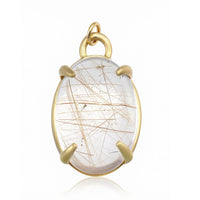 Rutilated Quartz Necklace - 14k gold | Aislinn Collection necklace Amanda K Lockrow