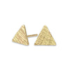 Tiny Triangle Studs - 14K yellow gold | Fine Collection earrings Amanda K Lockrow