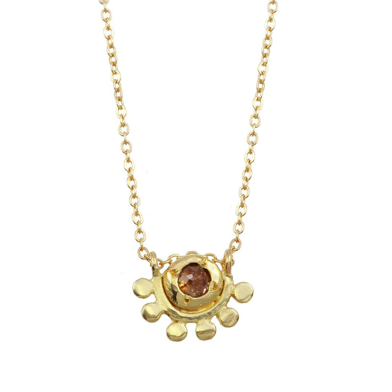 Golden Dawn Diamond Oriana Necklace - 14k gold | Oriana Collection necklace Amanda K Lockrow