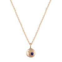 Elemental Pebble Necklace - 14k rose gold | Sticks & Stones Collection necklace Amanda K Lockrow