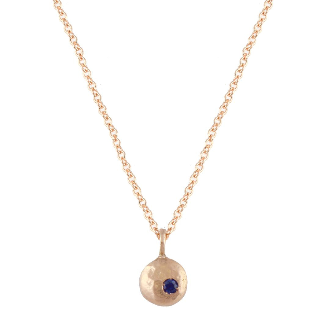 Elemental Pebble Necklace - 14k rose gold | Sticks & Stones Collection necklace Amanda K Lockrow