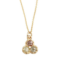 Rose Cut Diamond Trio Necklace - 14k gold | Fine Collection Collection necklace Amanda K Lockrow