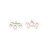 3 Rays Sunrise Studs - 18k gold vermeil or sterling silver | Sunrise Collection earrings Amanda K Lockrow