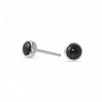 Black Onyx Gemdrop 4mm Stud Earrings | Petite Collection earrings Amanda K Lockrow