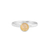 Peach Moonstone 6mm Stacking Ring - sterling silver | Petite Collection ring Amanda K Lockrow
