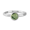 Prehnite Gemdrop 6mm Stacking Ring - sterling silver | Petite Collection ring Amanda K Lockrow