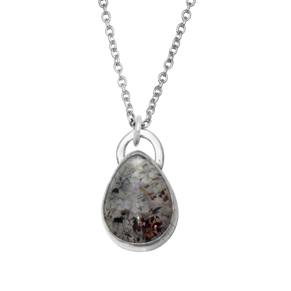 Lepidocrocite in Quartz Necklace - sterling silver | Aislinn Collection necklace Amanda K Lockrow