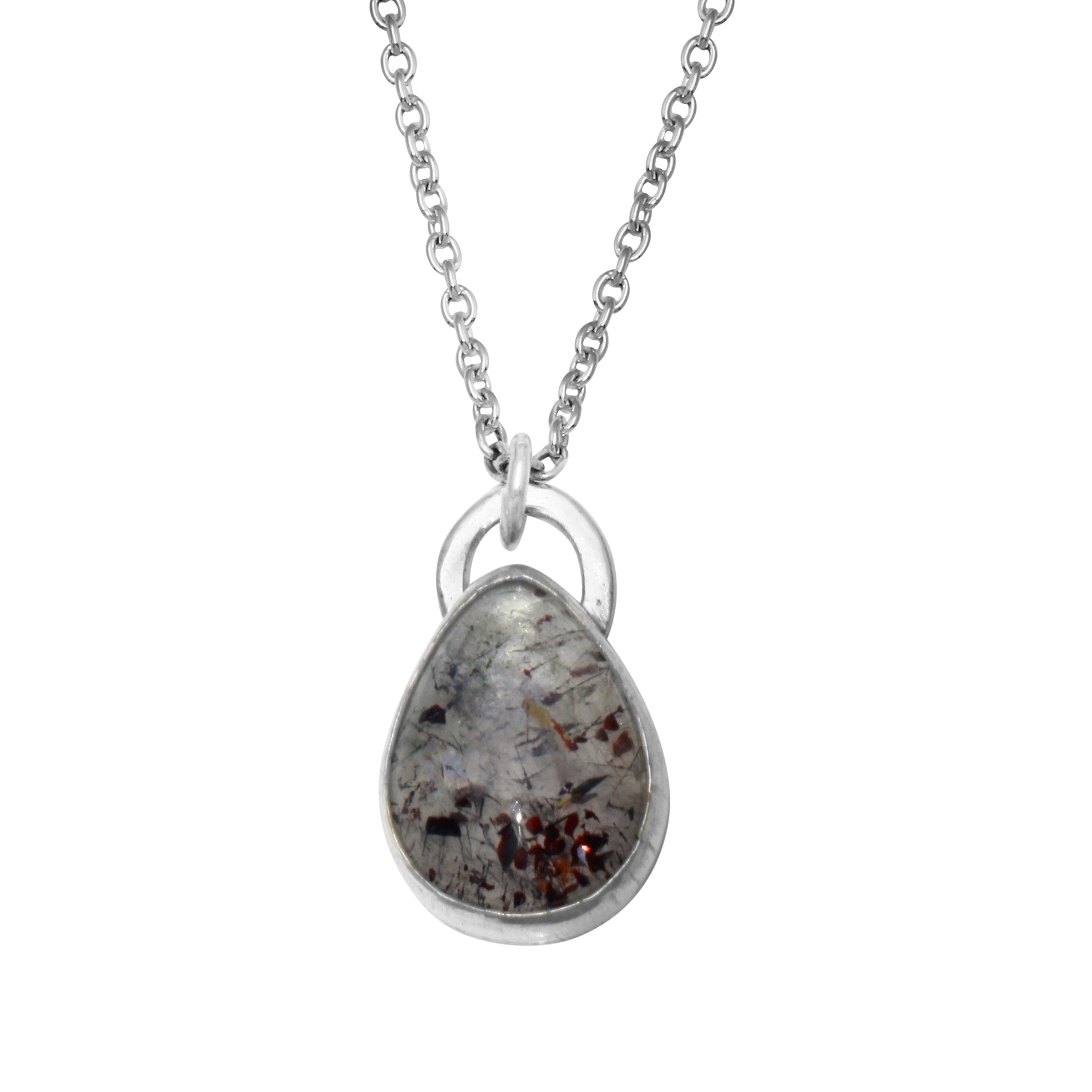 Lepidocrocite in Quartz Necklace - sterling silver | Aislinn Collection necklace Amanda K Lockrow