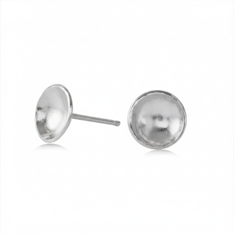 Darling Cup Studs - sterling silver | Petite Collection earrings Amanda K Lockrow