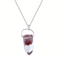 Tara Hematite Phantom Quartz Crystal Necklace - Sterling Silver | Aislinn Collection necklace Amanda K Lockrow