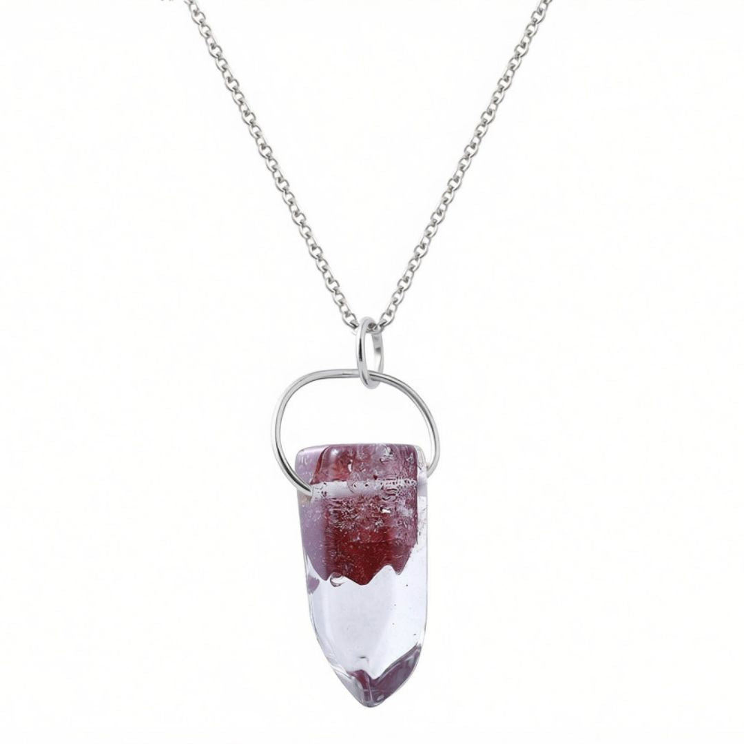 Tara Hematite Phantom Quartz Crystal Necklace - Sterling Silver | Aislinn Collection necklace Amanda K Lockrow