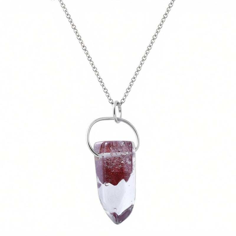 Tara Hematite Phantom Quartz Crystal Necklace - Sterling Silver | Aislinn Collection necklace Amanda K Lockrow