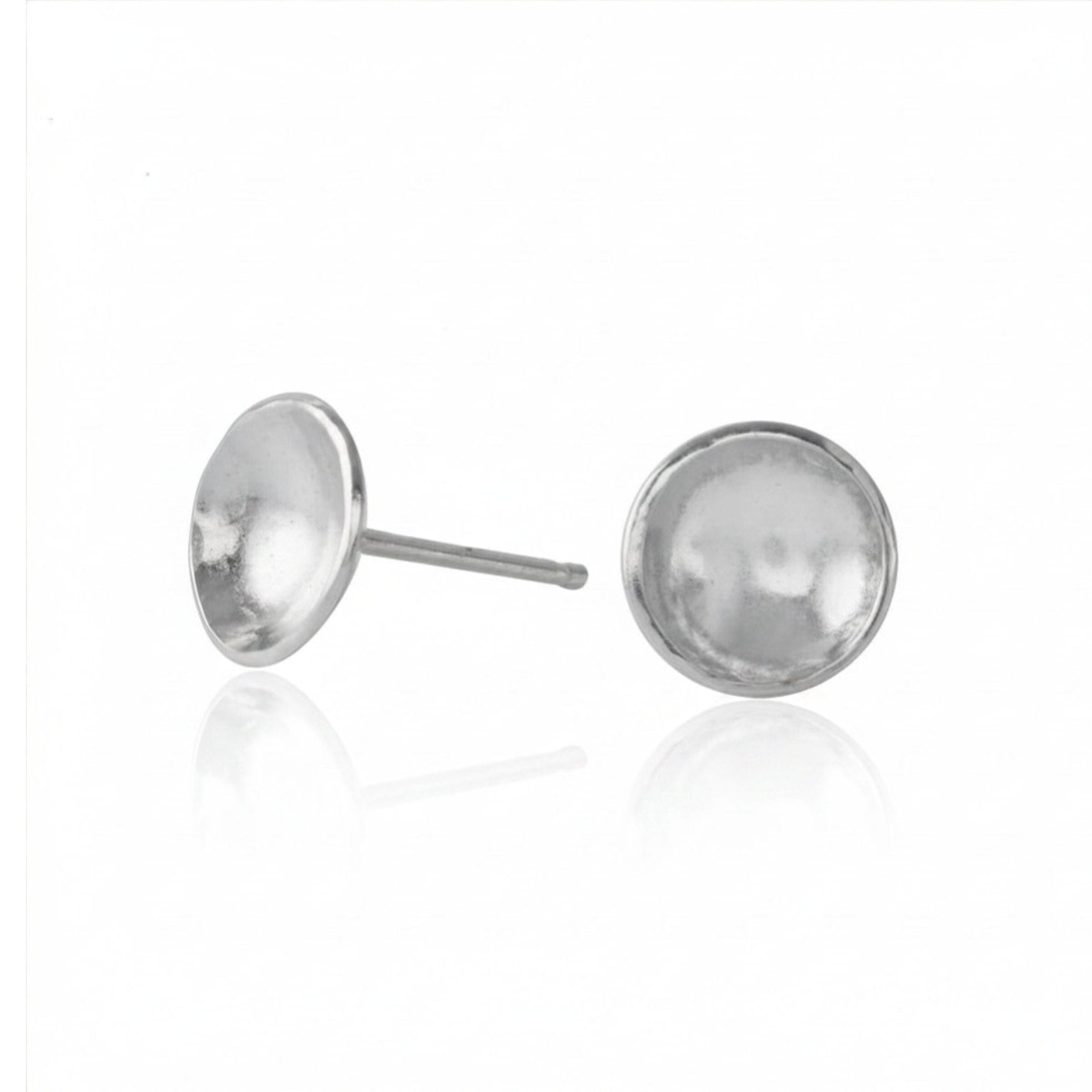 Darling Larger Cup Studs - sterling silver | Petite Collection earrings Amanda K Lockrow