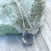 Tourmalinated Quartz Long Hexagon Necklace - sterling silver or gold filled | Little Rock Collection necklace Amanda K Lockrow