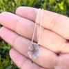 Tourmalinated Quartz Long Hexagon Necklace - sterling silver or gold filled | Little Rock Collection necklace Amanda K Lockrow