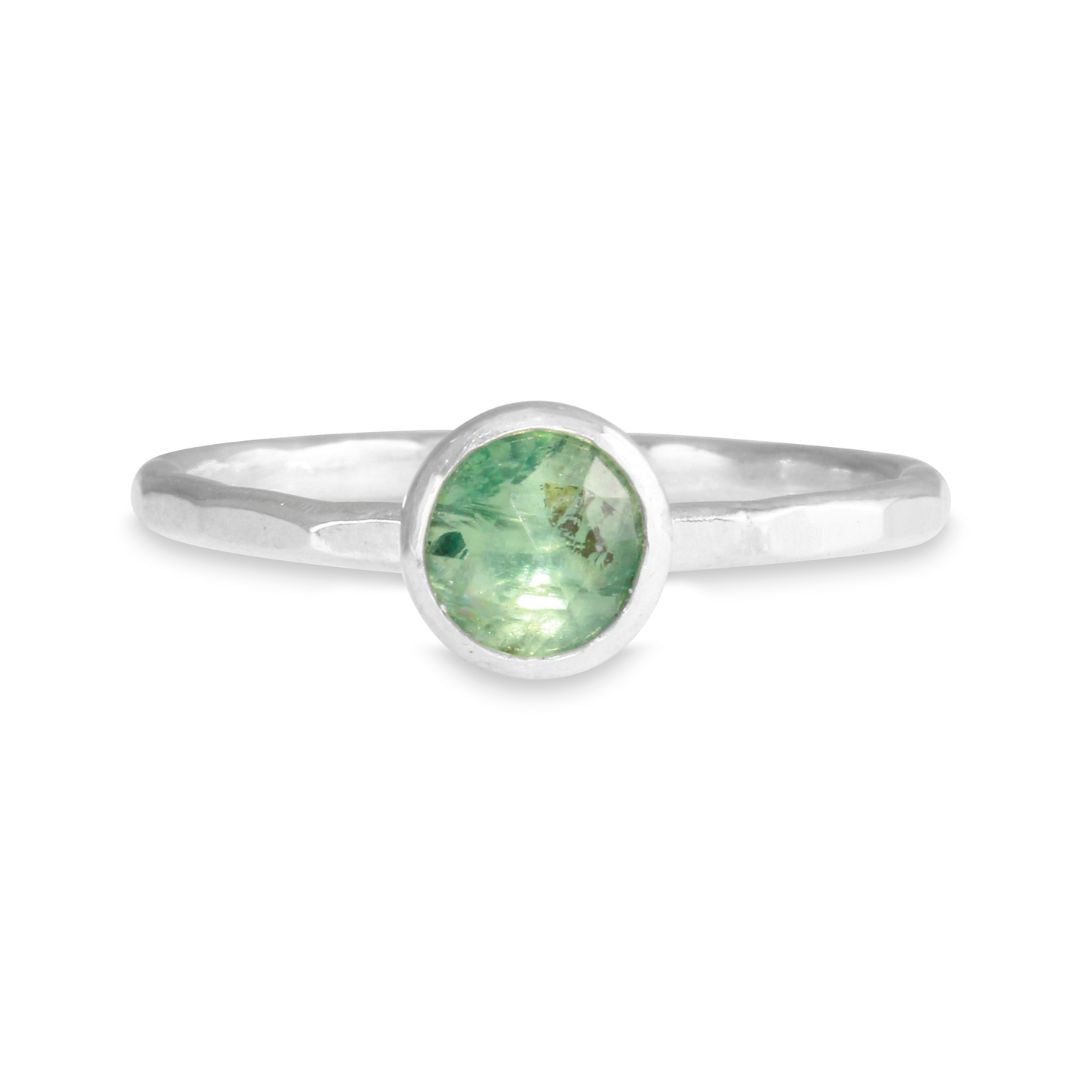 Kyanite Gemdrop 6mm Stacking Ring - sterling silver | Petite Collection ring Amanda K Lockrow