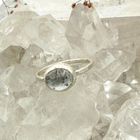 Pyrite in Quartz Petite Ring - sterling silver | size 7 | Aislinn Collection ring Amanda K Lockrow