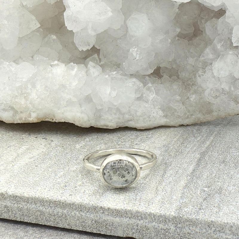 Pyrite in Quartz Petite Ring - sterling silver | size 7 | Aislinn Collection ring Amanda K Lockrow