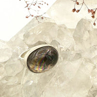 Rainbow Quartz East West Ring - sterling silver | Size 6 | Aislinn Collection ring Amanda K Lockrow