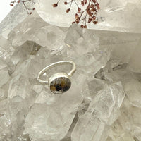 Rutilated Quartz Ring - sterling silver | size 7 ring Amanda K Lockrow