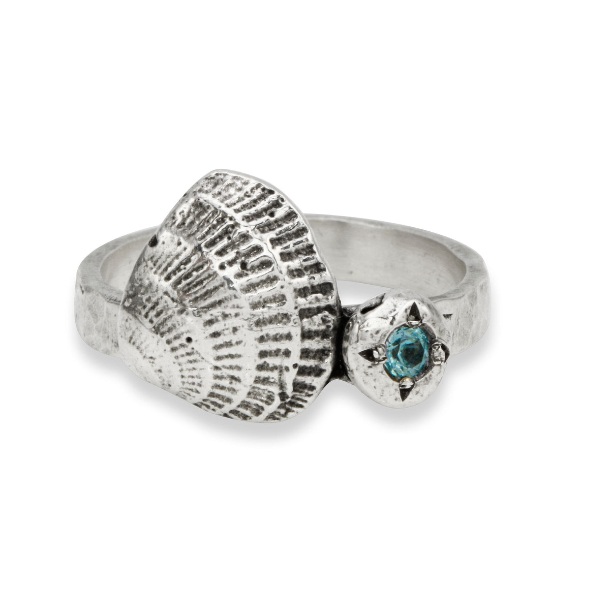 Seashore Aquamarine Ring - sterling silver | Darya Collection ring Amanda K Lockrow