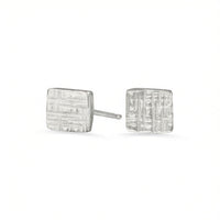 Tiny Square Studs - sterling silver | Sticks & Stones Collection earrings Amanda K Lockrow