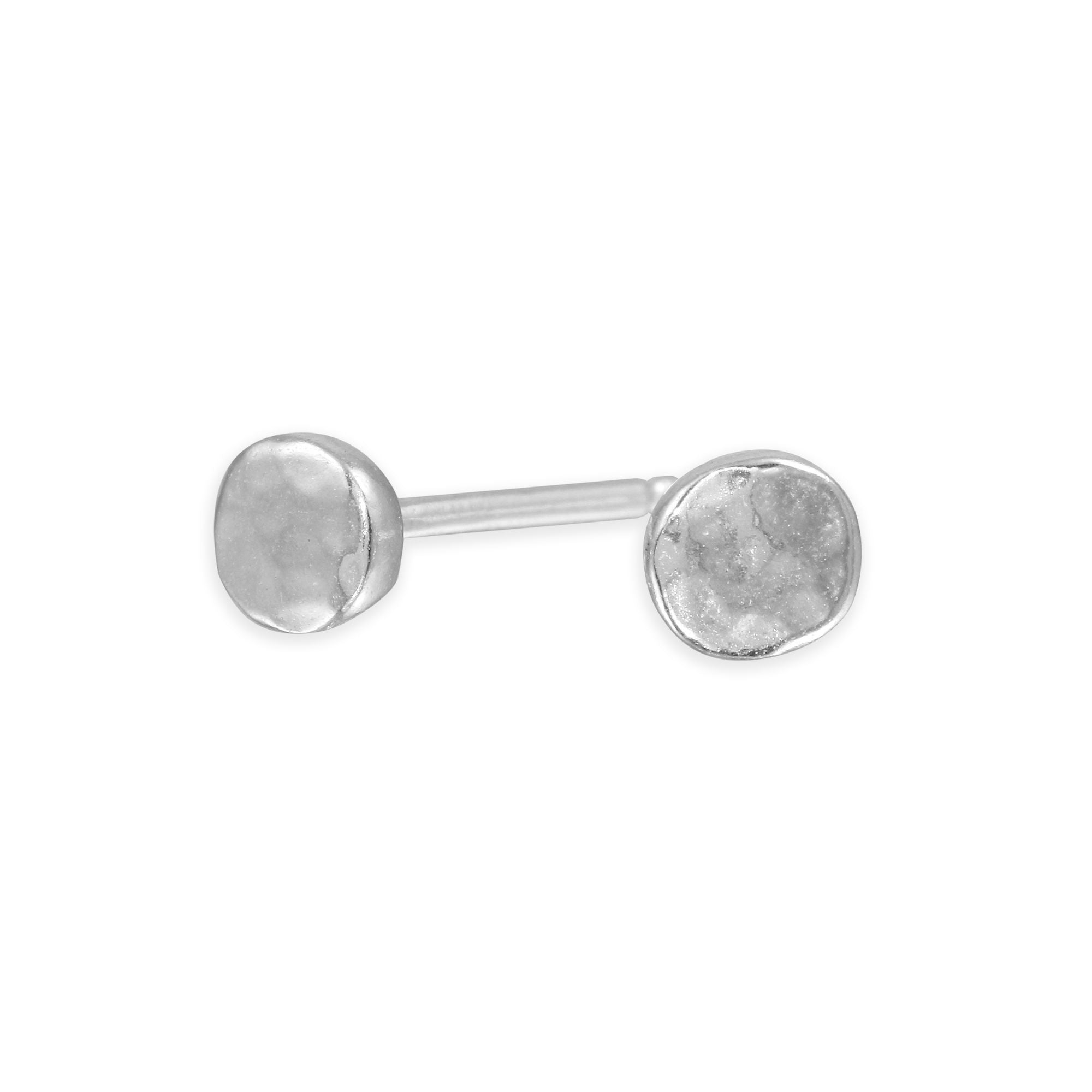 Teeny Tiny Pebble Studs - silver | Sticks & Stones Collection earrings Amanda K Lockrow