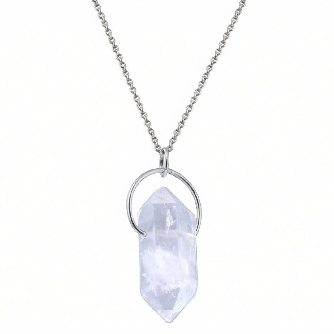 Tara Tibetan Quartz Necklace - Sterling Silver | Aislinn Collection necklace Amanda K Lockrow