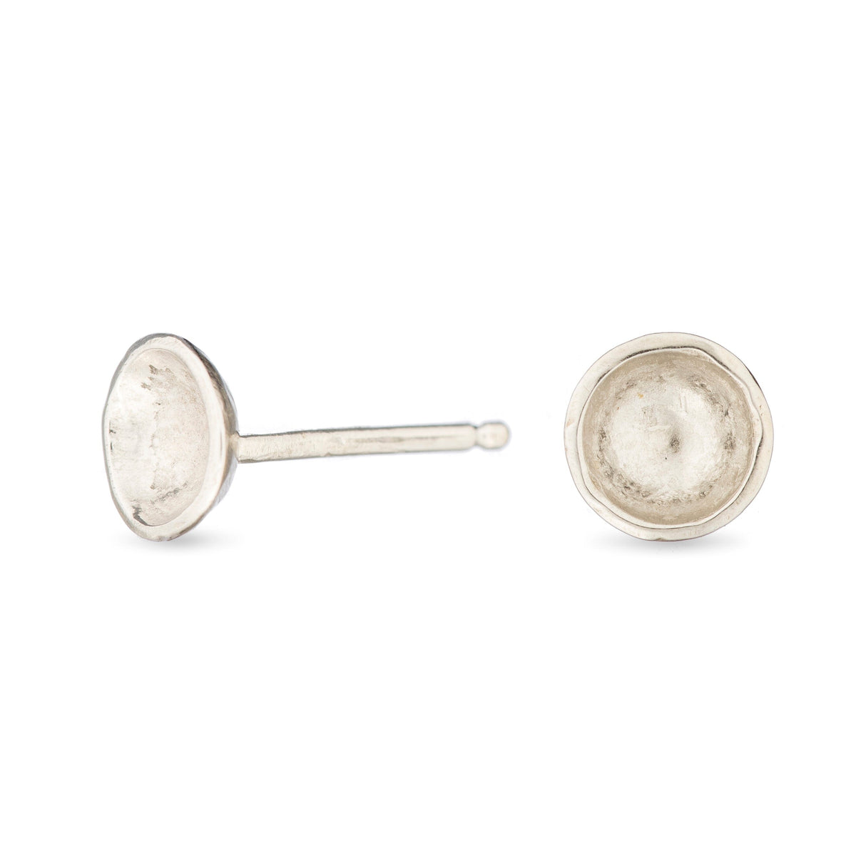 Darling Mini Bowl Studs - sterling silver | Petite Collection earrings Amanda K Lockrow