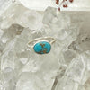 Turquoise and Pyrite Ring - sterling silver | size 6 ring Amanda K Lockrow